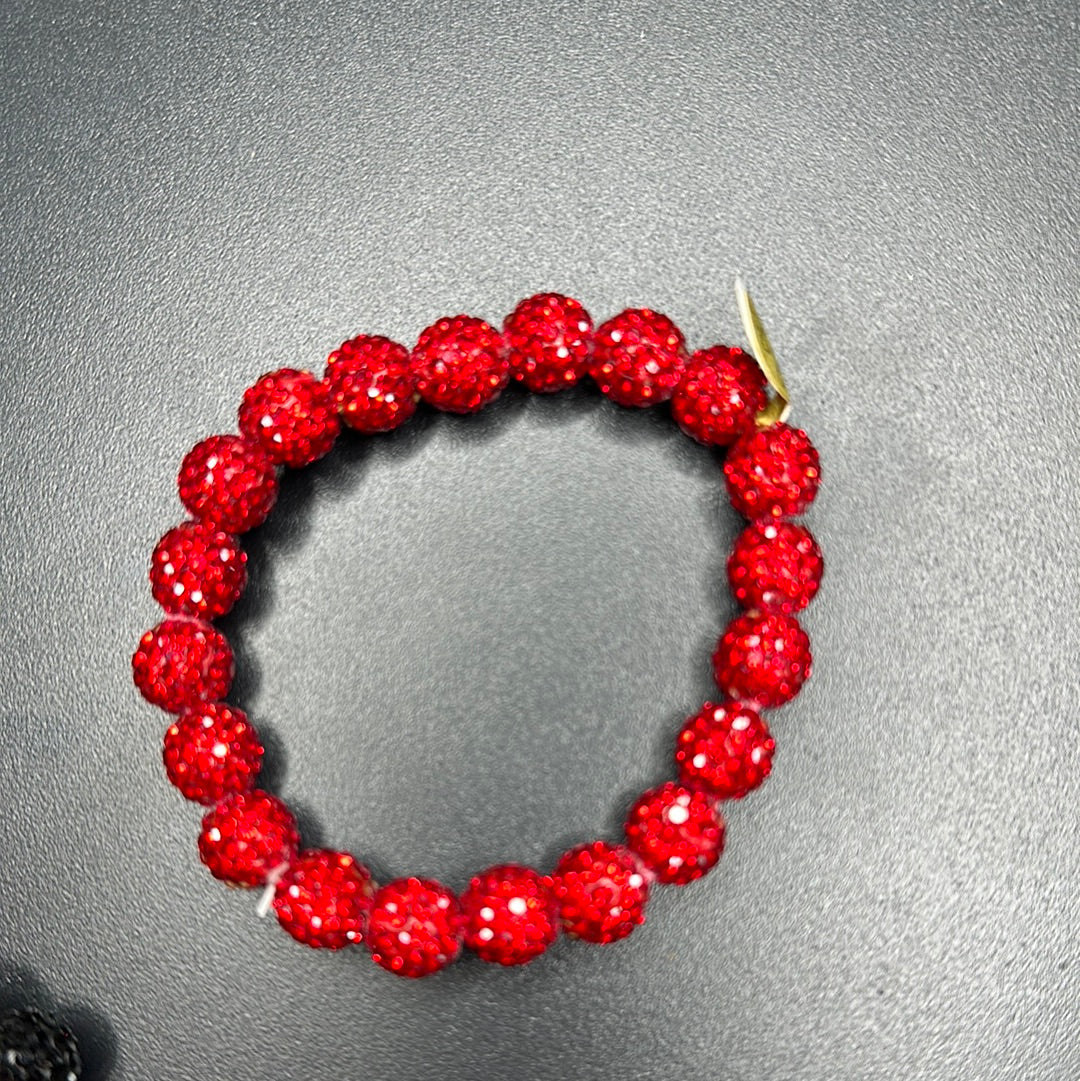 Glitter Ball Single Strand Bracelets