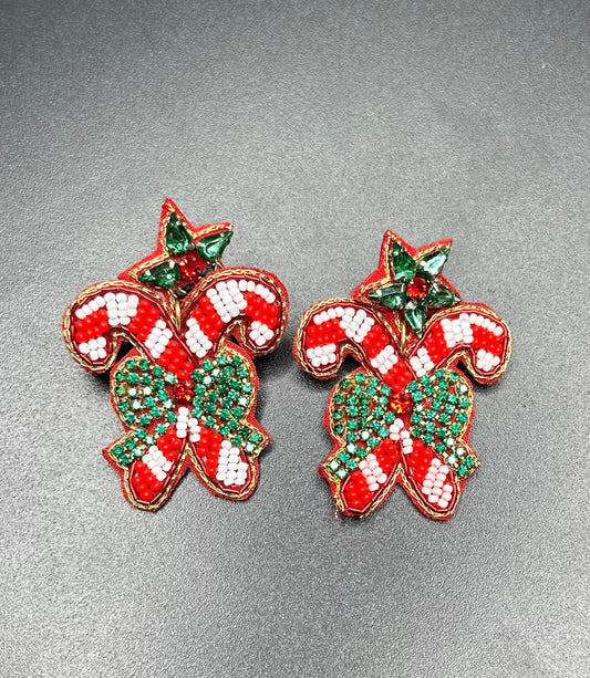 Candy Cane Earrings