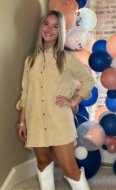 Umgee Corduroy Dress         8175