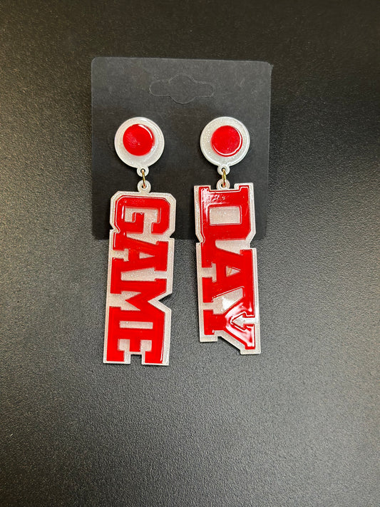 Acrylic Game Day Earrings