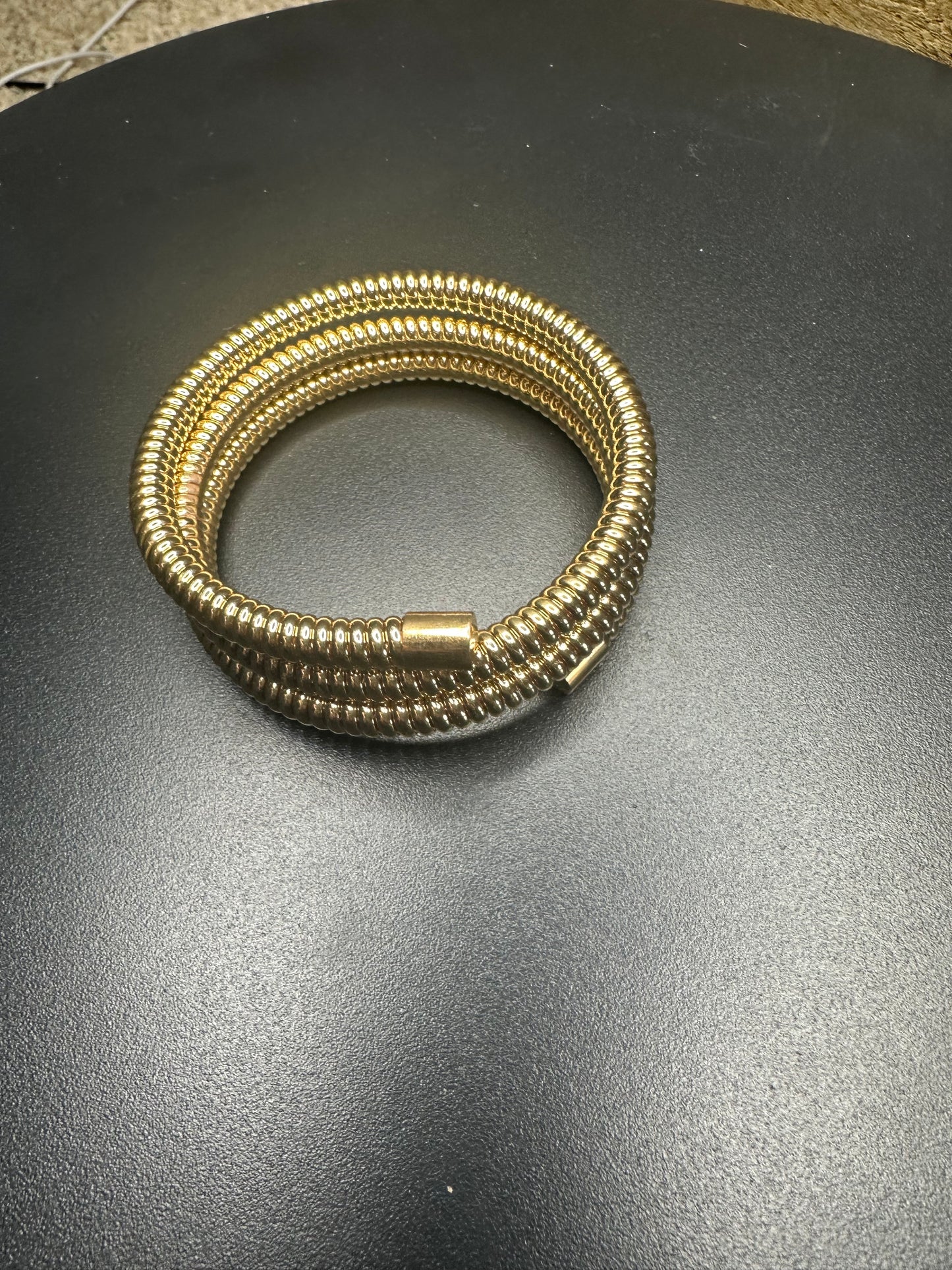 Gold Coil Bracelet