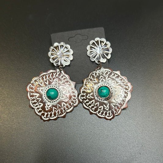 Bronze Turquoise Earrings